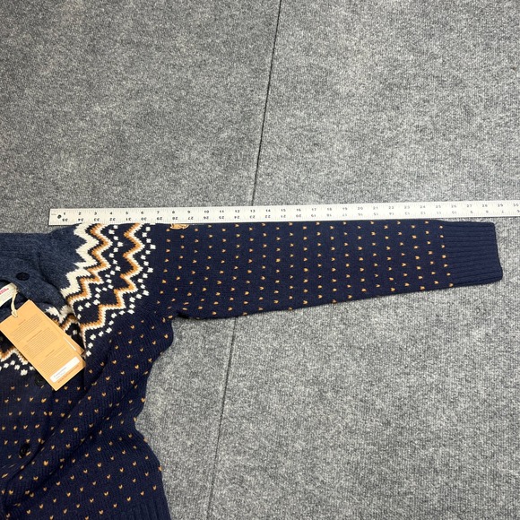 NWT Fjallraven Ovik Knit Cardigan Women's Small Navy Wool Nordic Sweater F89941 - Picture 8 of 16